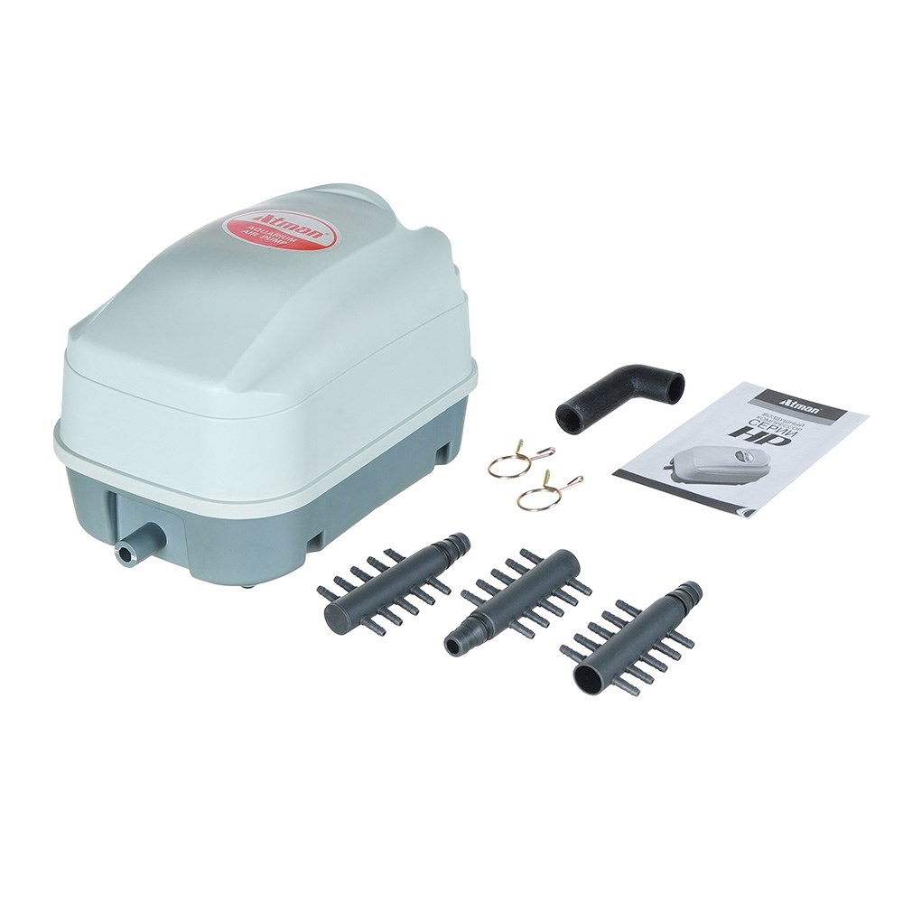 Atman HP-12000, мембранный компрессор, 53W, 100л/мин, 0,036МПа, от 10 до 30 каналов ATM-HP-12000 - фото 29011