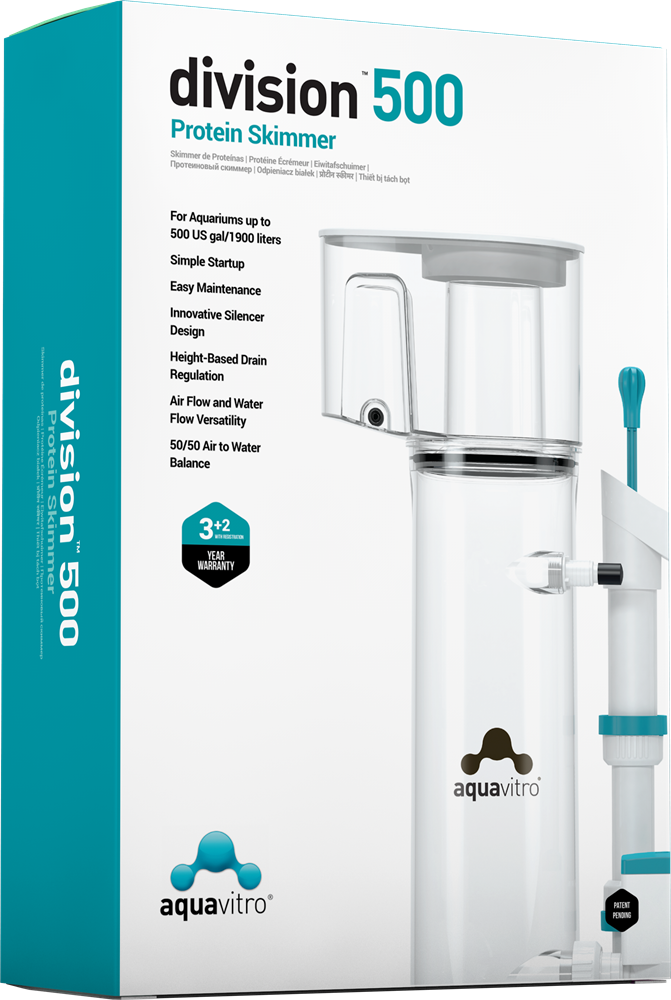 Seachem AquaVitro Division skimmer 500 - флотатор (скиммер) для аквариумов объёмом до 1900л SCH-7230 - фото 29481