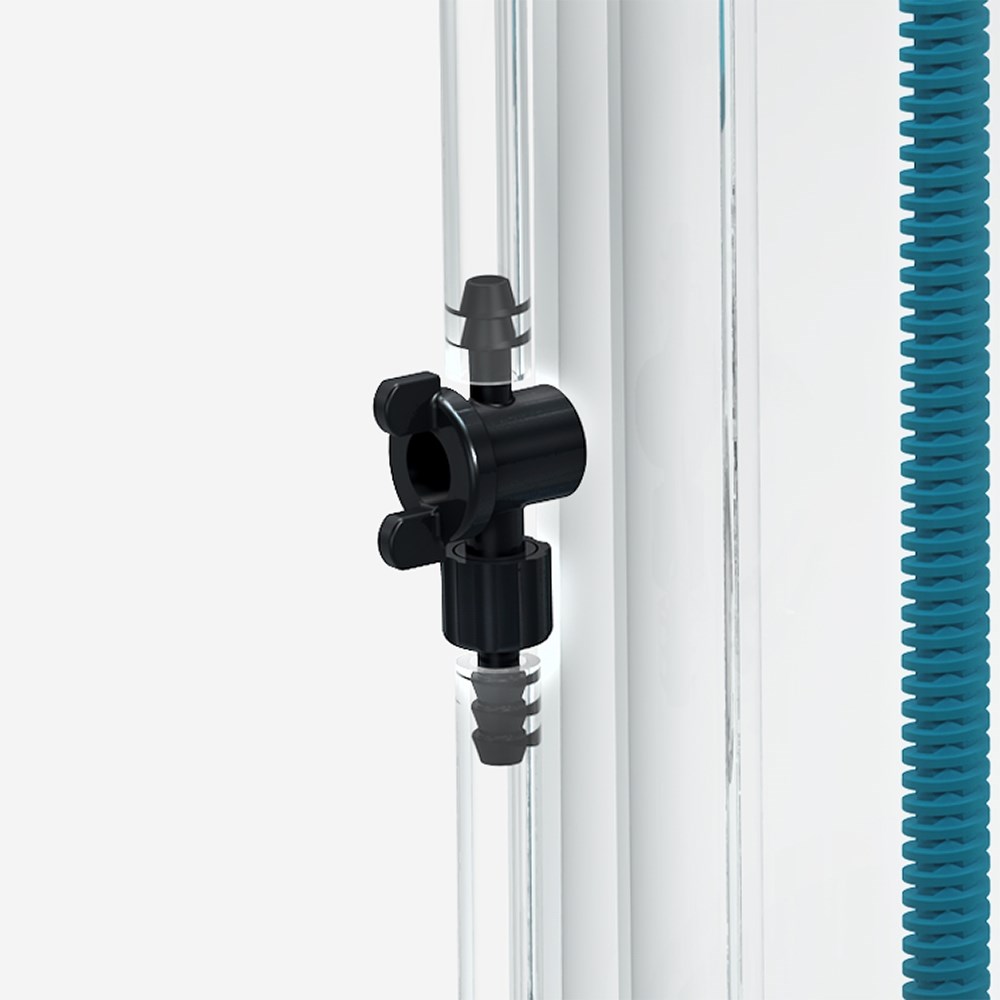 Регулирующий клапан для стока воды Легко контролируйте выброс растворенной среды в аквариум. Воду можно направлять обратно в самп, непосредственно в аквариум или даже в протеиновый скиммер, такой как серия aquavitro ® division ™