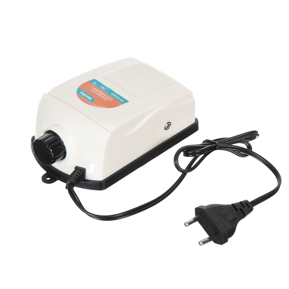 Naribo воздушный компрессор, двухканальный, 5Вт, 2х2,5л/мин с регулятором NR-841543 - фото 29592