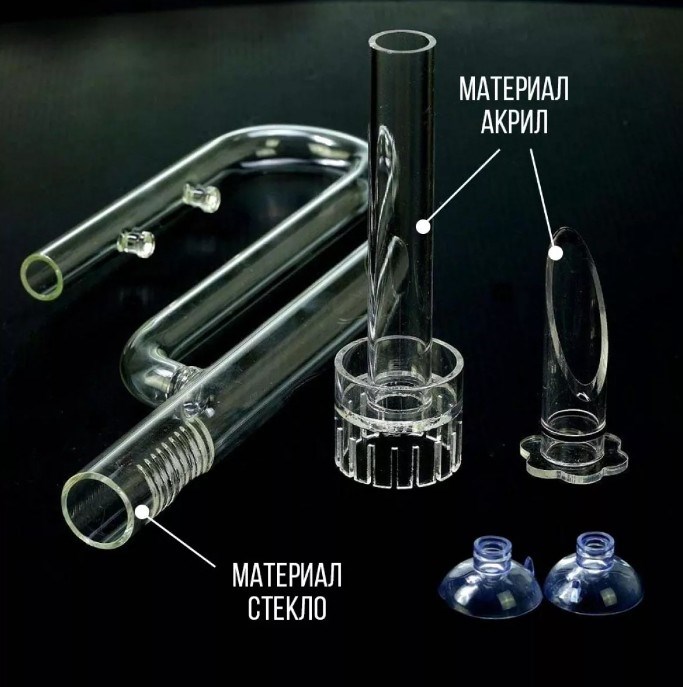 ISTA Заборник воды стеклянный совмещенный со скиммером  для внешних фильтров, для шланга 12мм IF-730 - фото 30512