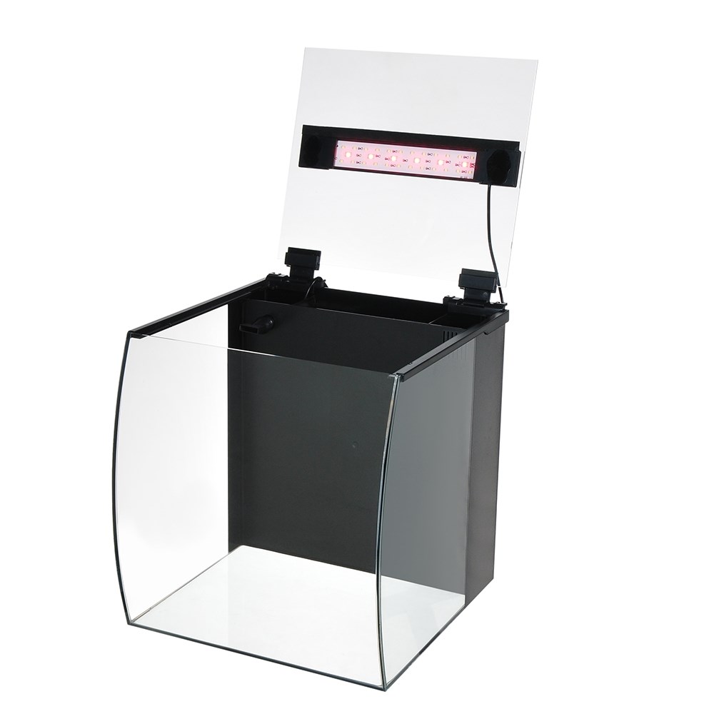 Atman DR-320 35 литров - аквариум c гнутым передним стеклом, 32х33,3х35,3 см  (в комплекте внутренний фильтр, LED RGB светильник) ATM-DR-320 - фото 30583