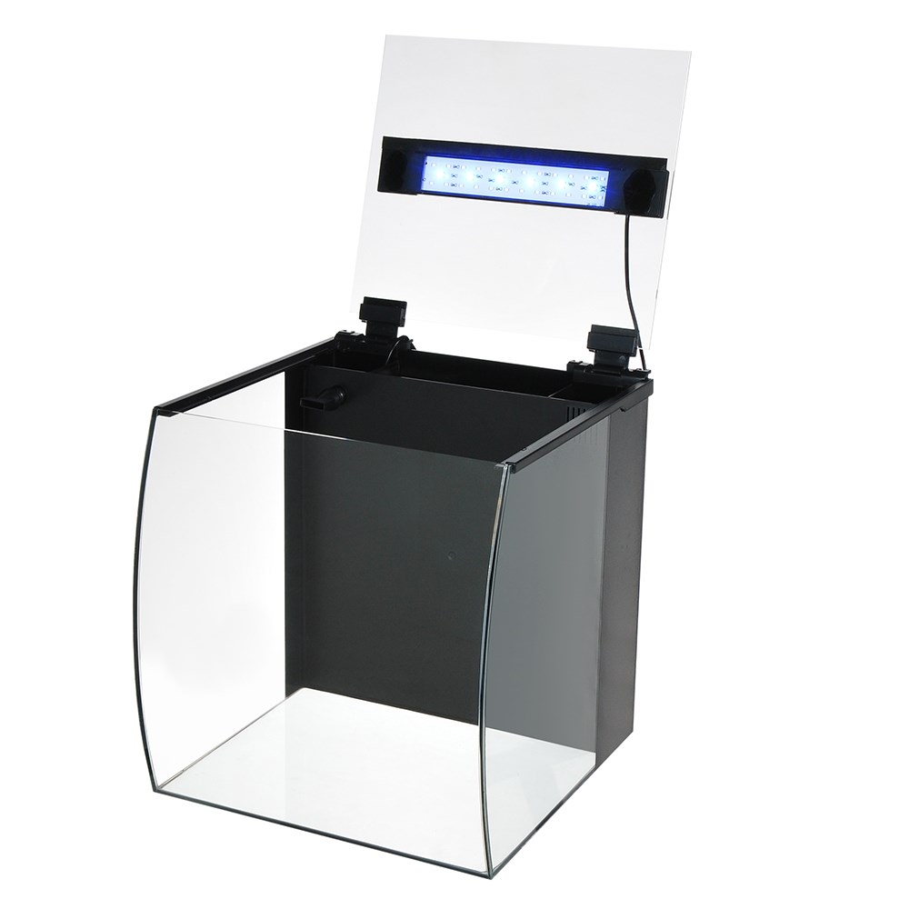 Atman DR-320 35 литров - аквариум c гнутым передним стеклом, 32х33,3х35,3 см  (в комплекте внутренний фильтр, LED RGB светильник) ATM-DR-320 - фото 30584