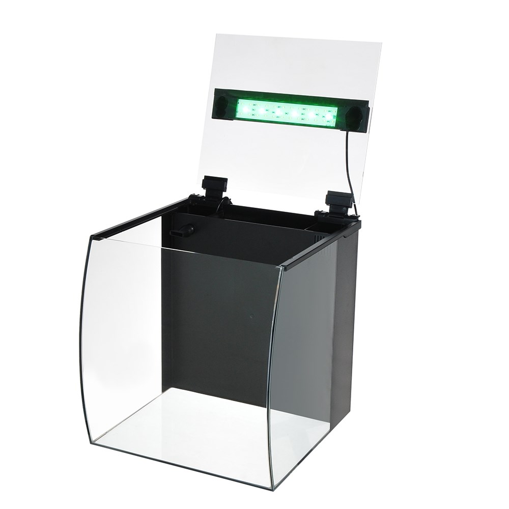 Atman DR-320 35 литров - аквариум c гнутым передним стеклом, 32х33,3х35,3 см  (в комплекте внутренний фильтр, LED RGB светильник) ATM-DR-320 - фото 30585