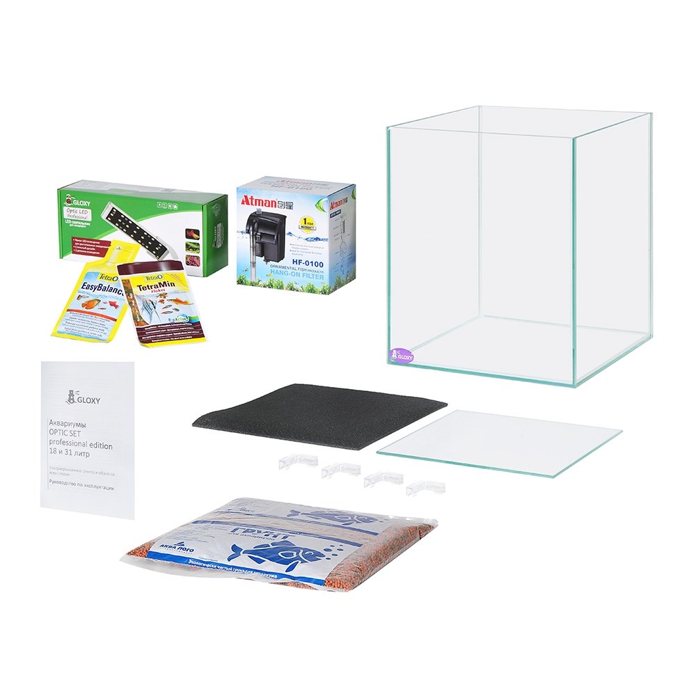 Включение в состав комплекта присутствующих на фото пробников корма и средства для воды не гарантировано