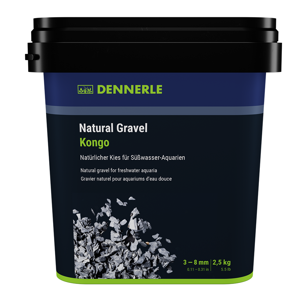 Dennerle Kongo 3-8 мм - грунт природный  (серый), 2,5 кг Den-3255 - фото 30898