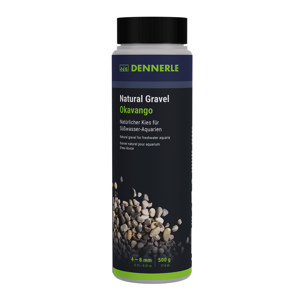 Dennerle Okavango 4-8 мм - грунт природный  (коричнево-серый), 500 г Den-3249 - фото 30907