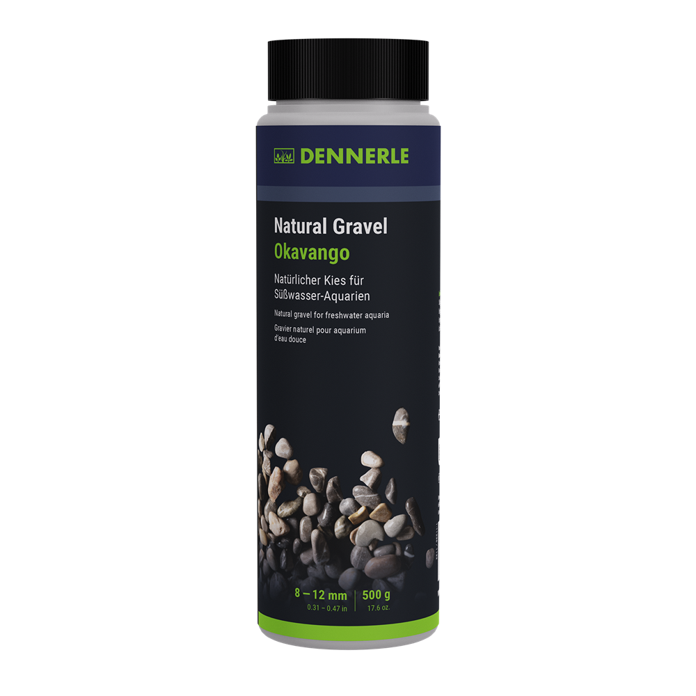 Dennerle Okavango 8-12 мм - грунт природный  (коричнево-серый), 500 г Den-3250 - фото 30914