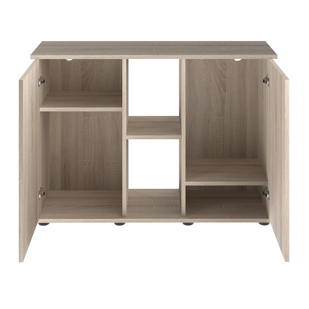 Aquaplus тумба прямая 101*41*72 дуб сонома, ДСП с 2 дверцами из ДСП a14754 - фото 31103