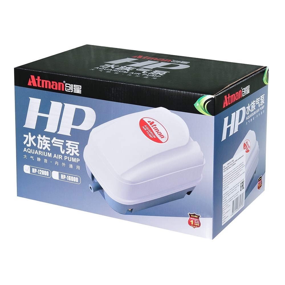 Atman HP-16000, мембранный компрессор, 90W, 140л/мин, 0,054МПа ATM-HP-16000 - фото 31212