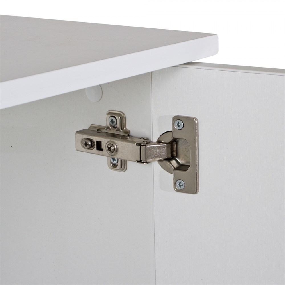 Aquaplus тумба прямая  90*35*72 белое дерево, ДСП с 2 дверками ДСП 219230 - фото 31338