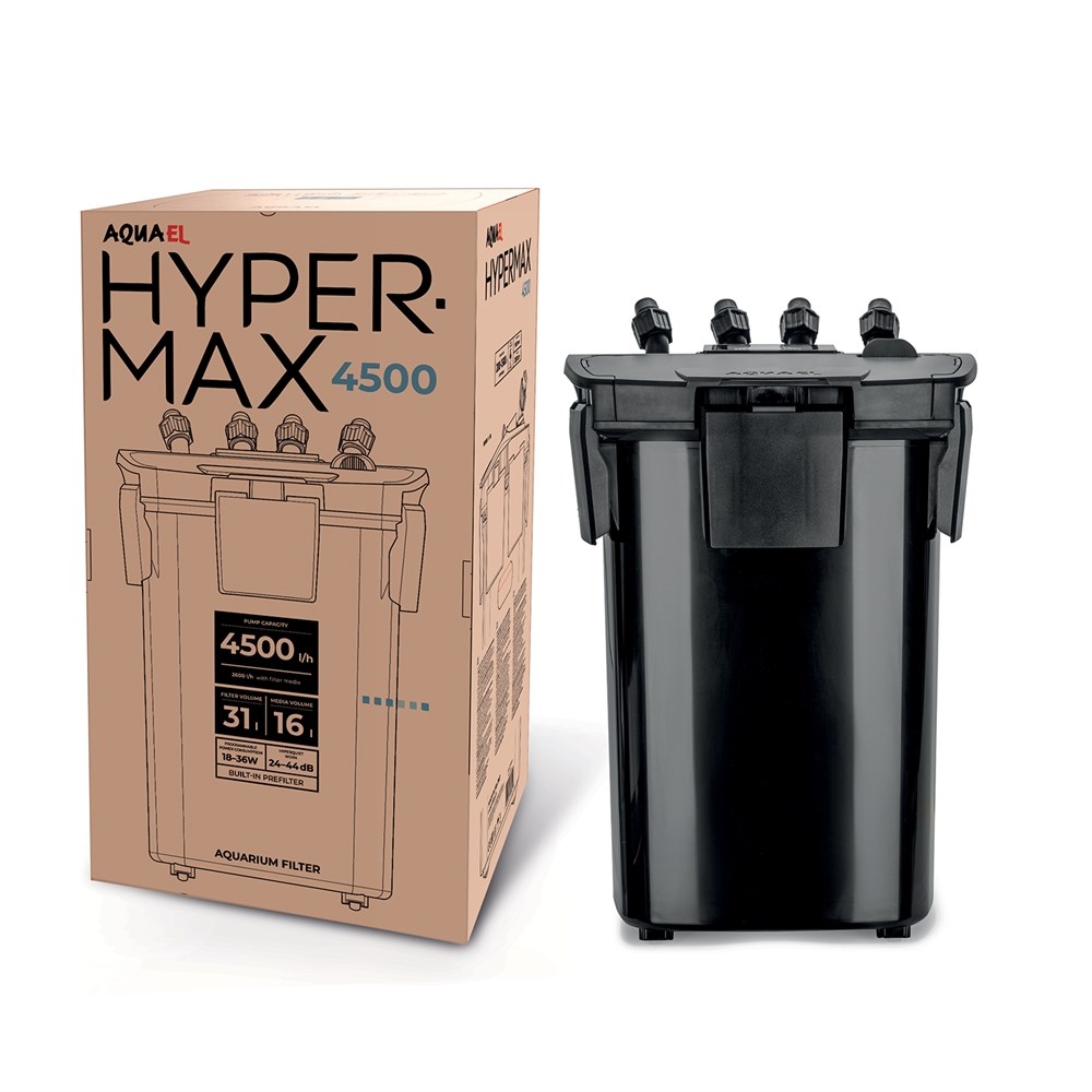 AQUAEL Hypermax-4500 - внешний фильтр с электронным управлением для аквариумов 200-1200 литров, макс.4500 л/ч 130349 - фото 31344