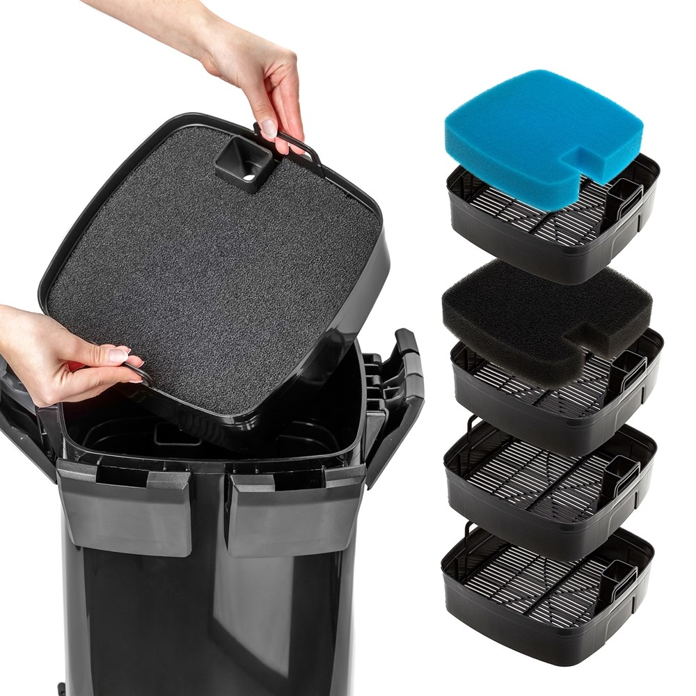 AQUAEL Hypermax-4500 - внешний фильтр с электронным управлением для аквариумов 200-1200 литров, макс.4500 л/ч 130349 - фото 31349