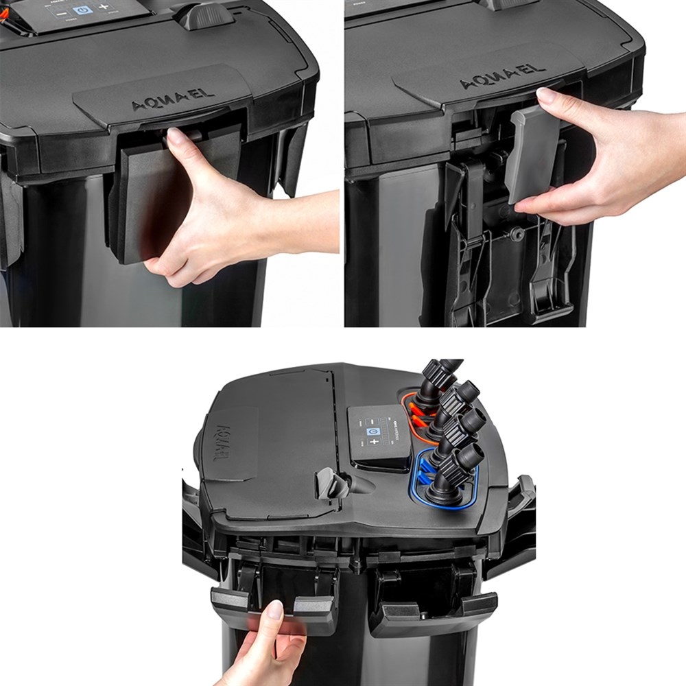 AQUAEL Hypermax-4500 - внешний фильтр с электронным управлением для аквариумов 200-1200 литров, макс.4500 л/ч 130349 - фото 31350