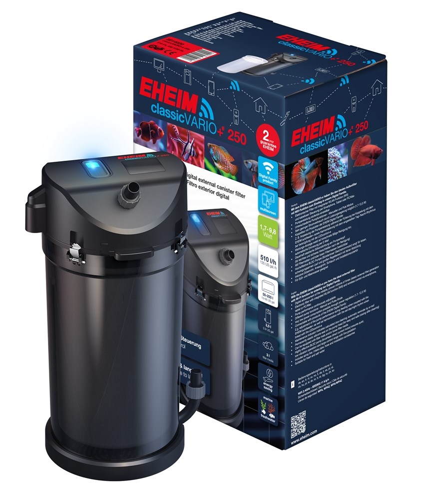 EHEIM classicVARIO+e 250 - внешний фильтр с Wi-Fi управлением для аквариумов объёмом до 250 л EM-2214020 - фото 31480