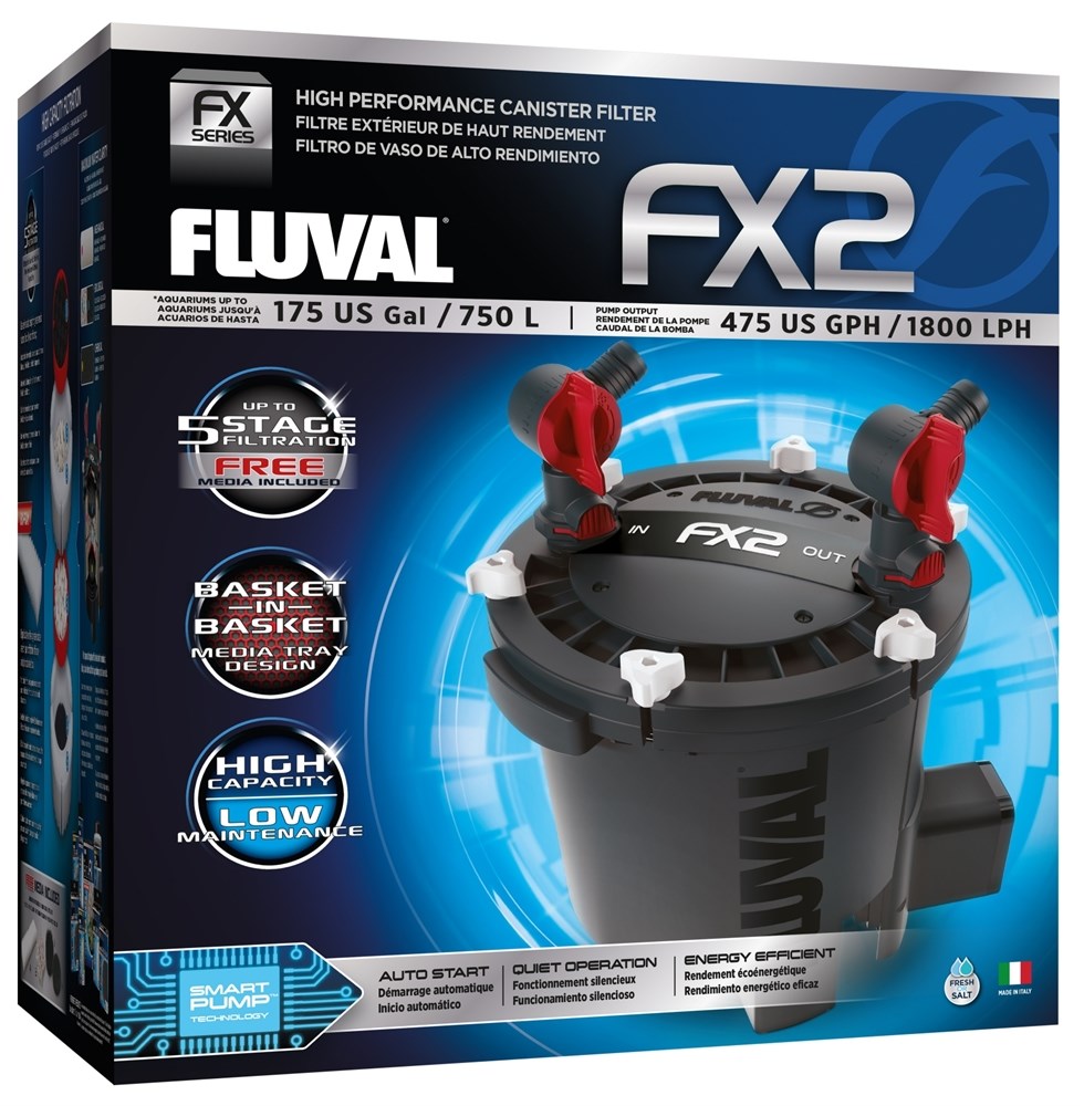 Fluval  FX-2 - внешний фильтр для аквариумов до 750 литров H005098 - фото 31491