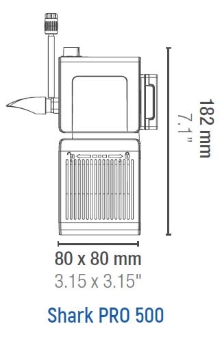 SICCE Shark PRO 500 - внутренний фильтр для аквариумов до 140 л , 500 л/ч 73998 - фото 31569