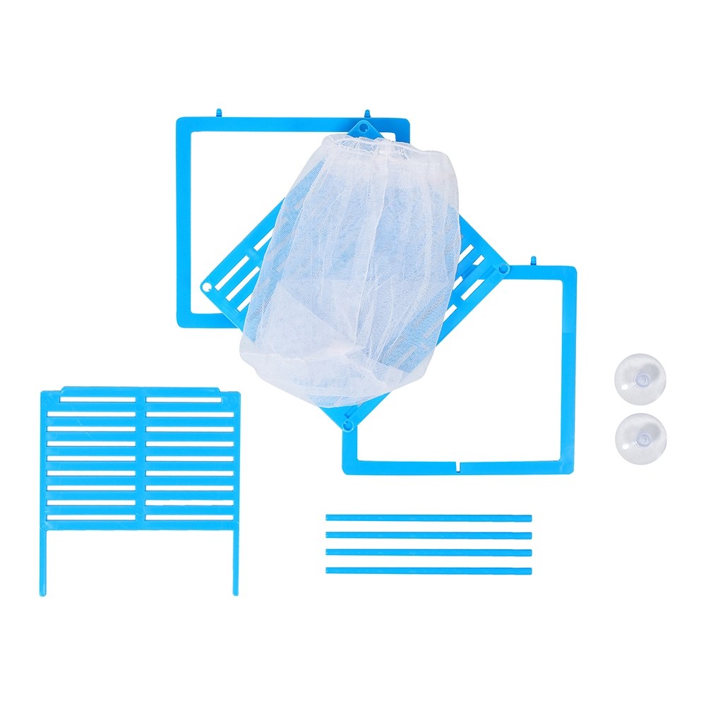 Naribo - отсадник сетчатый MBS-02 для аквариумных рыб, с перегородкой, 16,5x15x15см NR-086012 - фото 31639