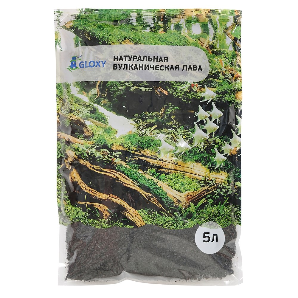 GLOXY - лава черная 3-5 мм, 5л GL-086005 - фото 31865