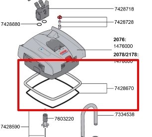 Eheim - уплотнительная прокладка для фильтров Eheim Professionel 3e и 5e (2076, 2078, 2178) EM-7428670 - фото 31921
