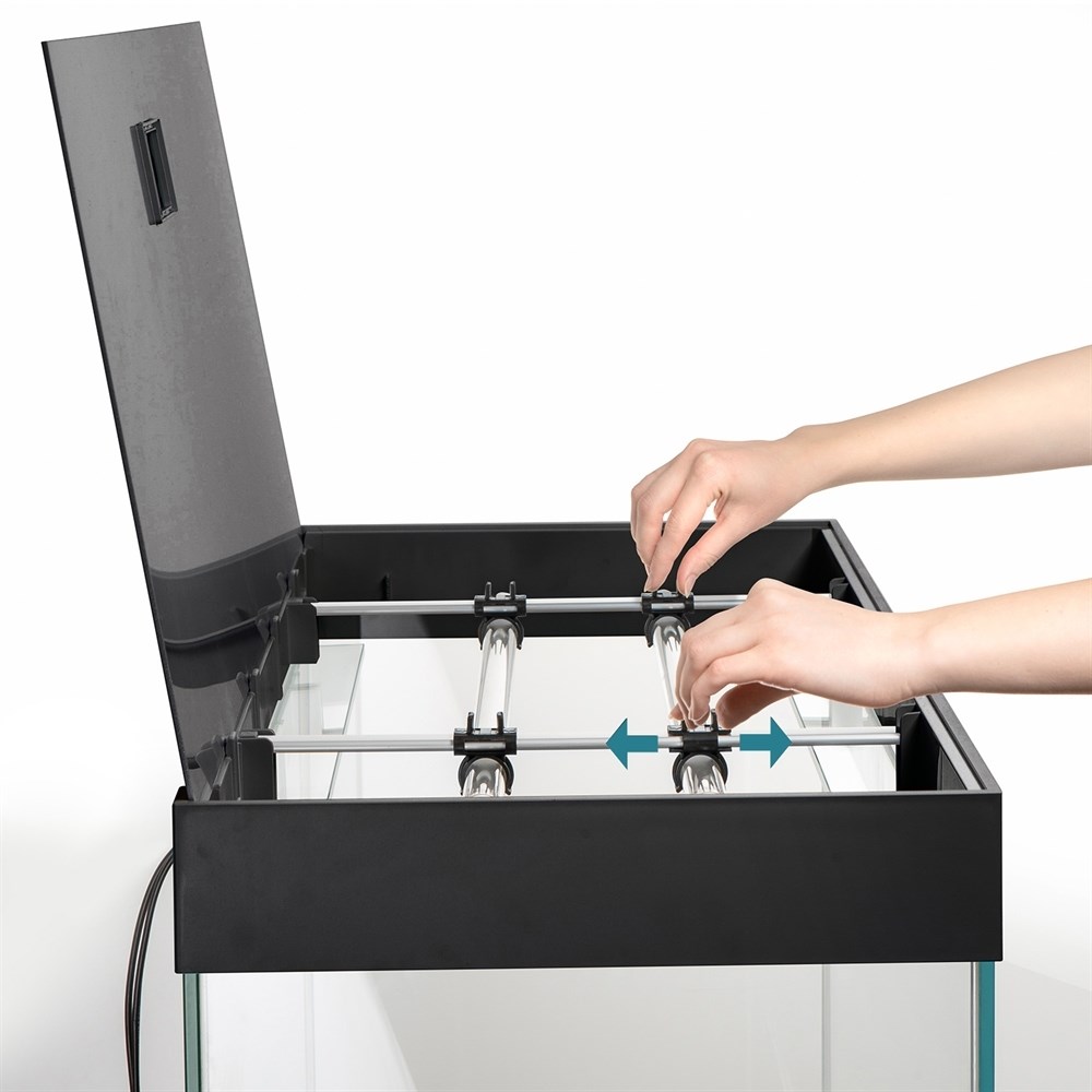 AQUAEL OPTI SET 200 л (чёрный) - УЦЕНКА! (трещина) - аквариум из осветлённого стекла Opti White, 101x41x56 см 43759 - фото 31942