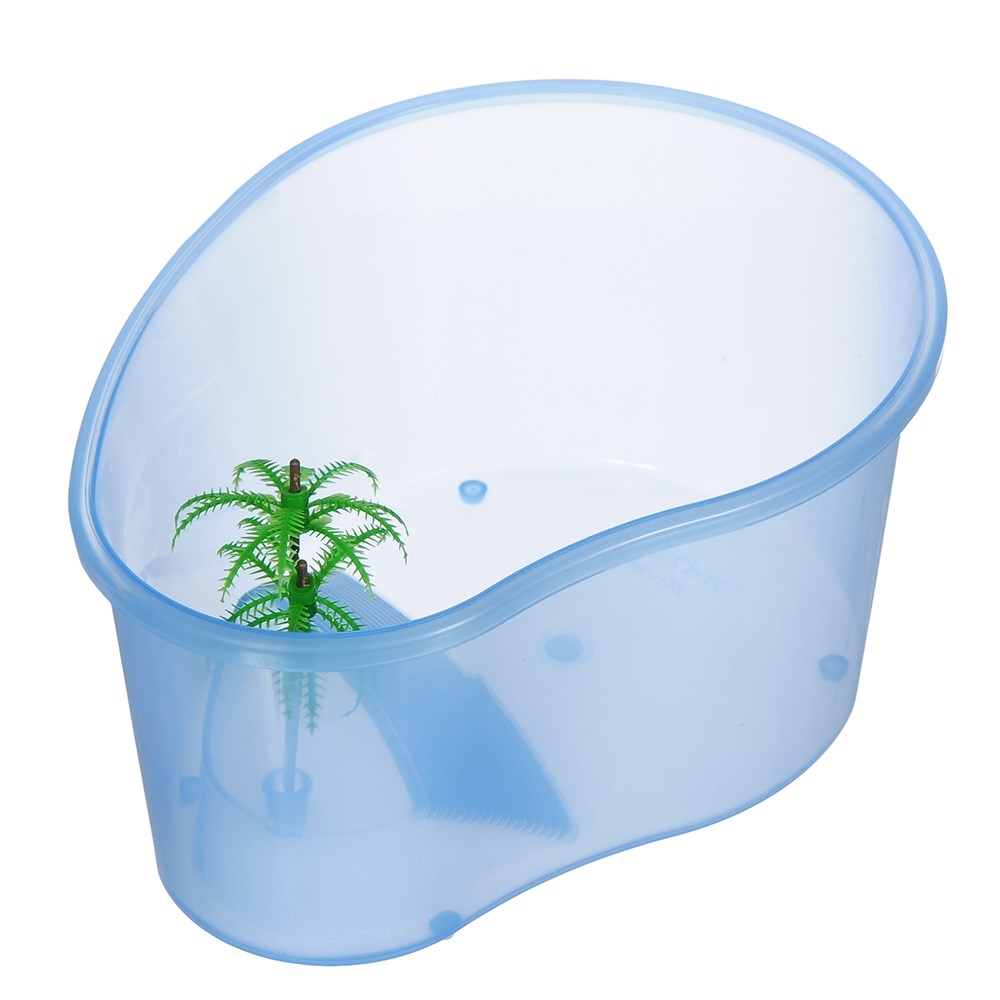 Черепашатник открытый из жесткого пластика с островком 20х15х10см NMP-NX-12Small - фото 32198