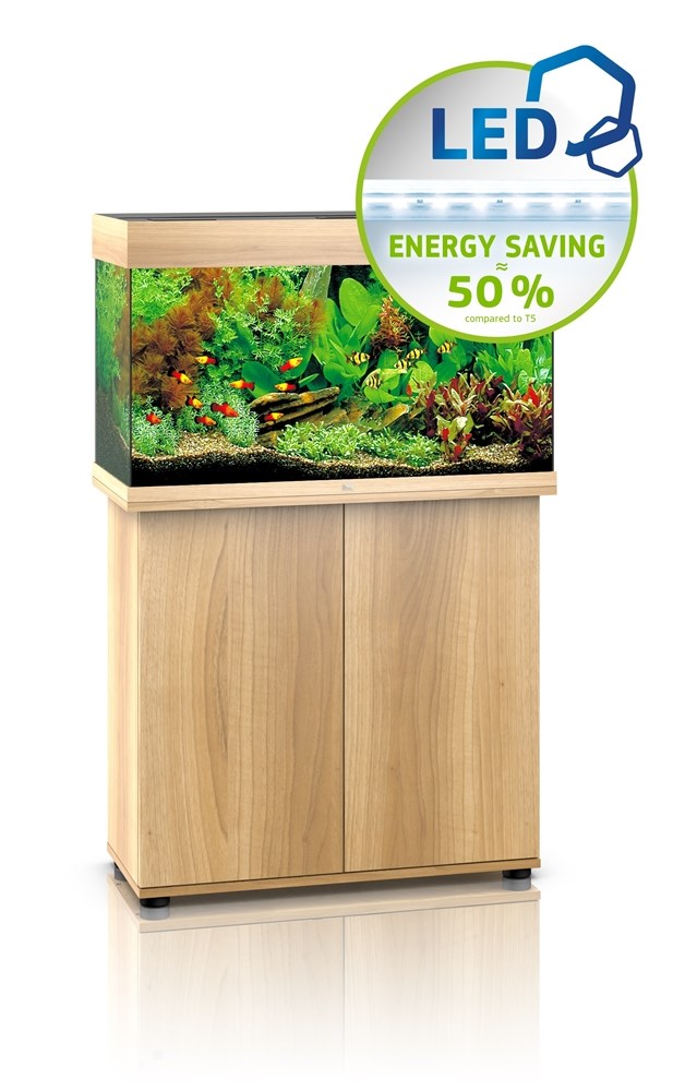 Juwel RIO 125 LED аквариум В КОМПЛЕКТЕ С ТУМБОЙ 125л светлое дерево (Light wood) 81х36х50см 2х14W Фильтр Bioflow М, нагреватель 100 Вт Juw-01851 - фото 32253