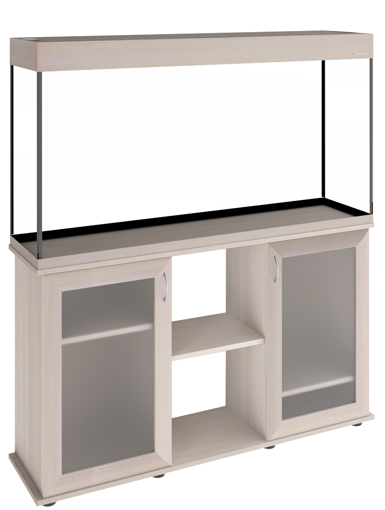 Aquaplus аквариум LUX П264 / 240л прямой выбеленный дуб LED (120*40*61)+Крышка, светильник LEDDY TUBE Retro Fit Sunny 2*18 Вт, стекло 8/8 a19315 - фото 32526