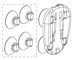 AQUAEL держатель с присосками для фильтров Fan-2 plus, Fan-3 plus, Turbo-650/1100 100854 - фото 32549