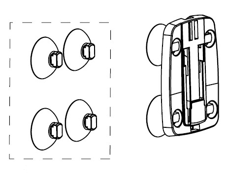 AQUAEL держатель с присосками для фильтров UNIFILTER-500/750/1000, Turbo-1000/1500/2000 100057 - фото 32551
