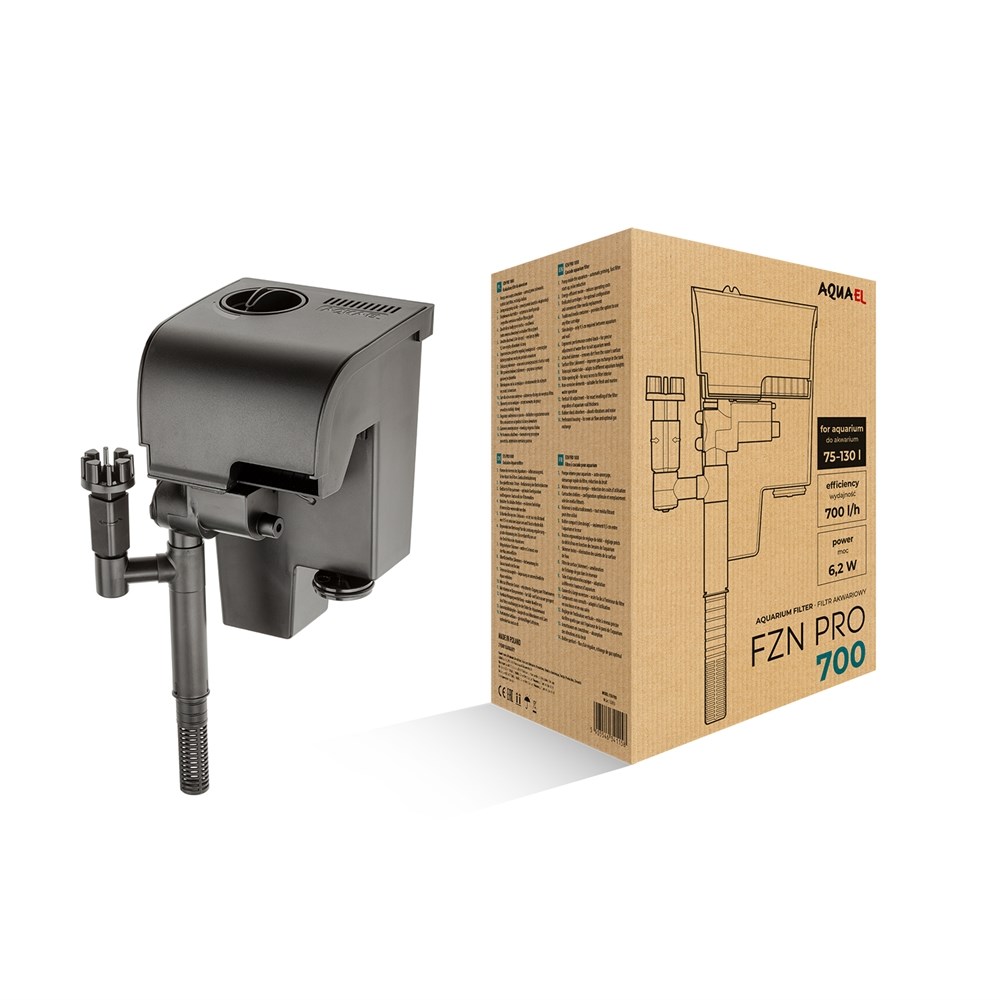 AQUAEL FZN PRO  700 - рюкзачный фильтр (водопад) для аквариумов от 75 до 130 л, 700 л/ч 6,2 Вт 132052 - фото 32607