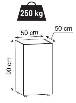 AQUAEL подставка для аквариума Glossy 50 БЕЛАЯ - 50*50*90 прямая  Материал подставки: ДСП• Материал дверцы:  ДСП с лаковым покрытием. 131980 - фото 32731