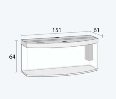 Juwel VISION 450 LED аквариум 450л светлое дерево (Light wood) БЕЗ ТУМБЫ 151х61х64смФильтр Bioflow XL, нагреватель 30 10860 - фото 32975