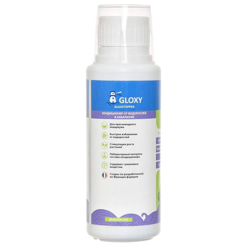 Gloxy Algostopper 150 мл на 1500 л - средство для борьбы с водорослями GL-088108 - фото 33103