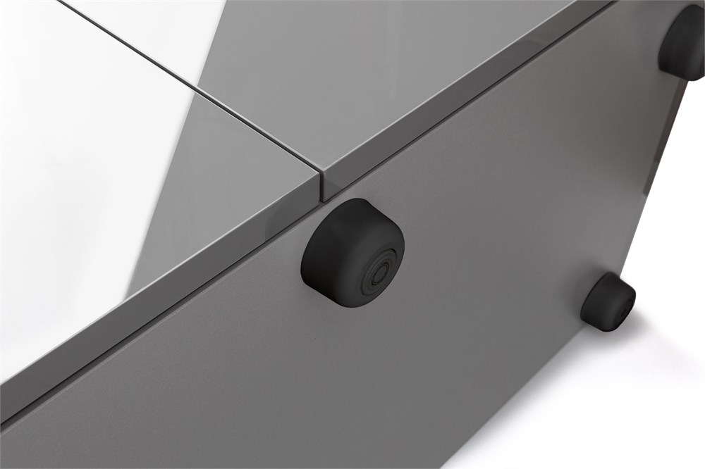 AQUAEL подставка для аквариума серая Glossy 80 - 80*35*73 прямая (ДСП), 2 дверцы 131430 - фото 33121