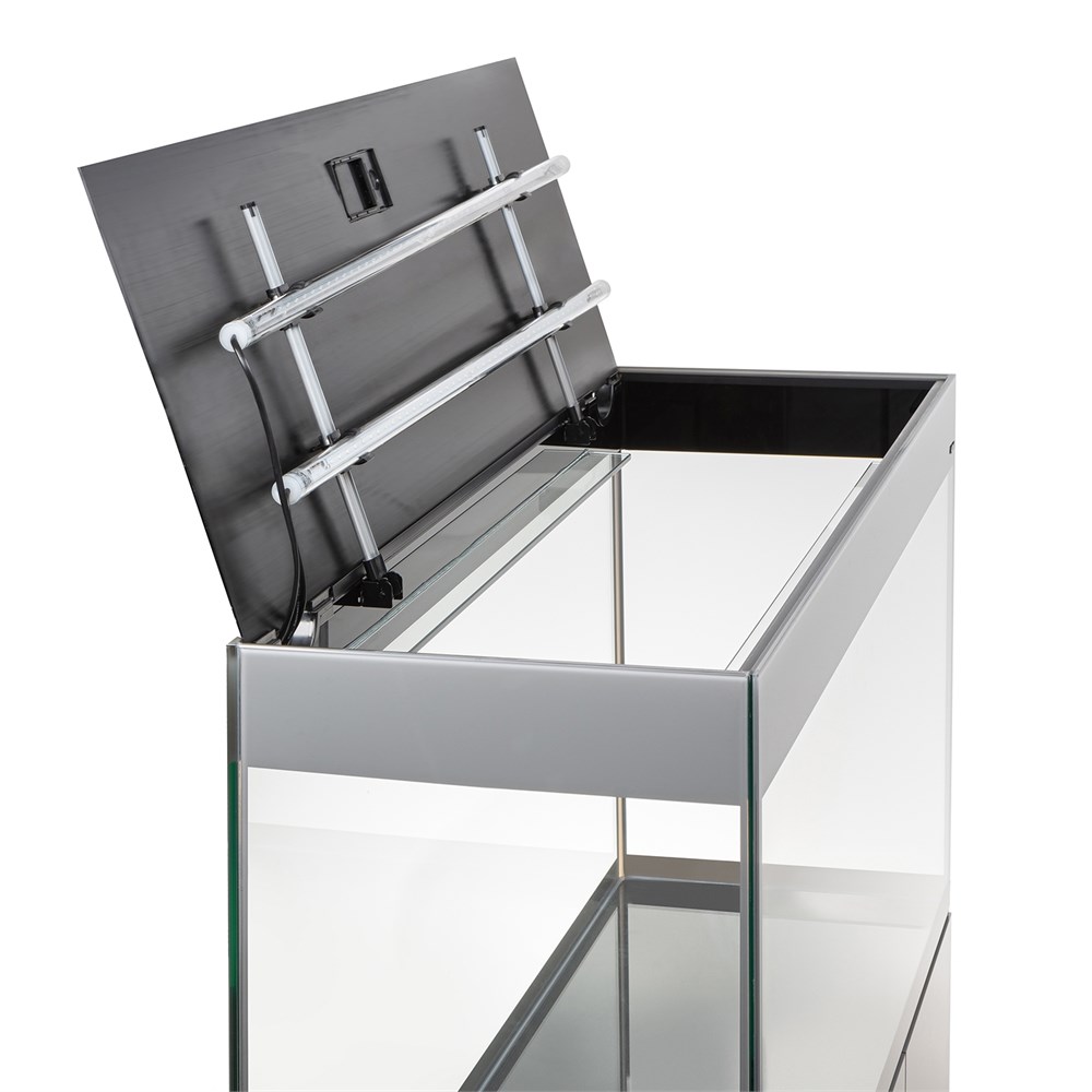 AQUAEL Glossy ST Day&Night 80 серый (125л) аквариум с LED освещением 131424 - фото 33137