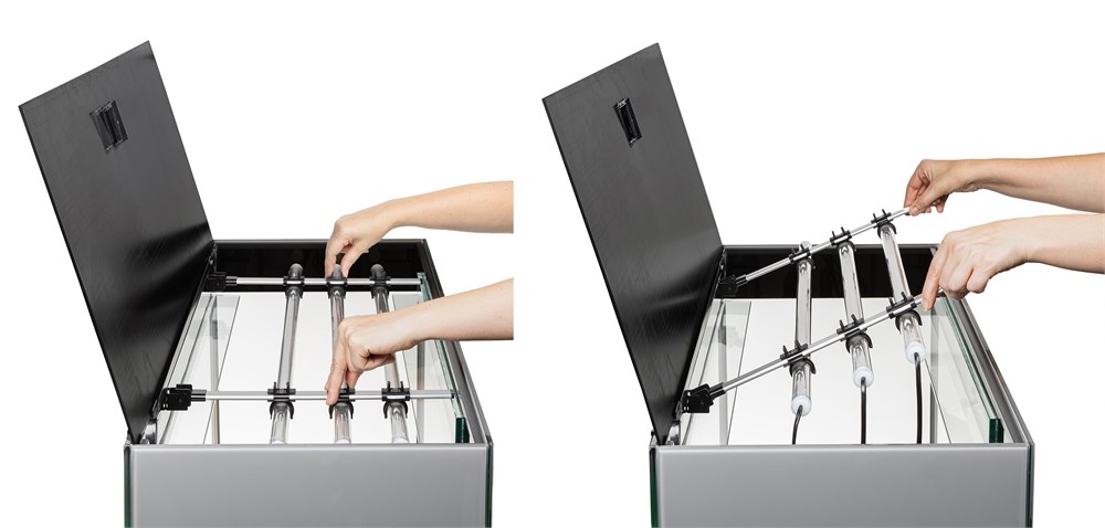 AQUAEL Glossy ST 120 серый (260л) аквариум с LED освещением 131427 - фото 33181