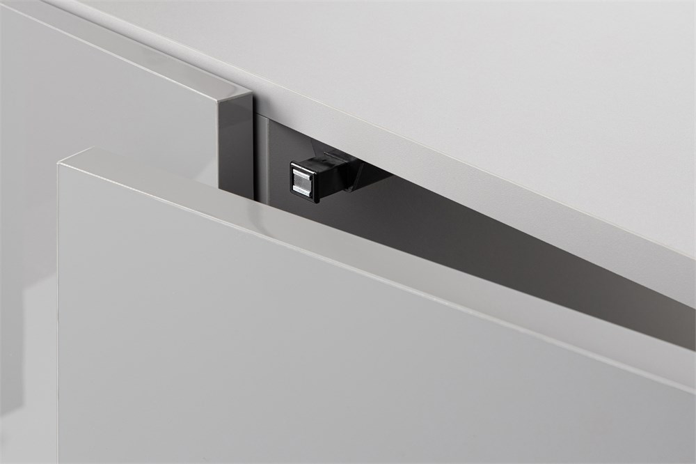 AQUAEL серая подставка для аквариума Glossy 120 - 120*40*73 прямая (ДСП), 3 дверцы (ДСП с накладками из акрила) 131433 - фото 33202