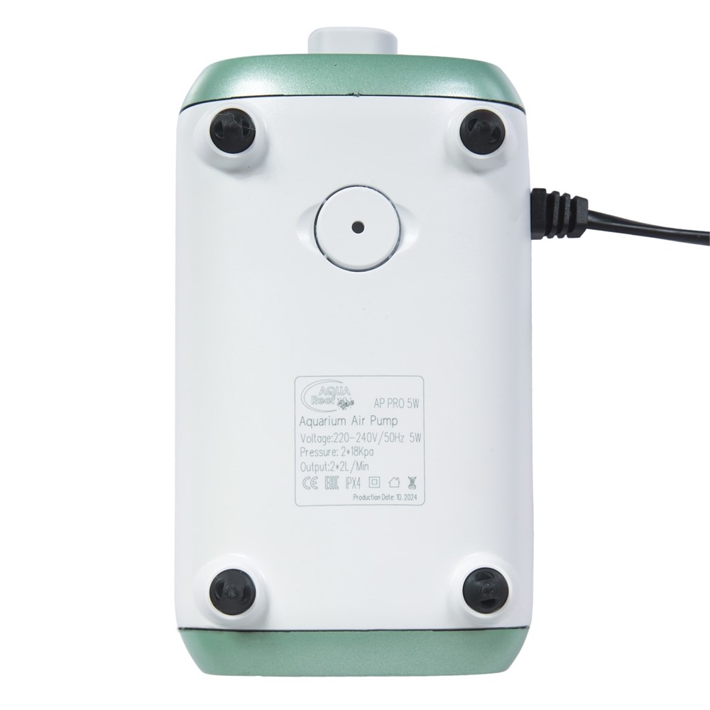 Aqua Reef - компрессор двухканальный AP PRO-5W (регулируемый), для аквариума до 200 литров (2л/мин*2) 460914 - фото 33257