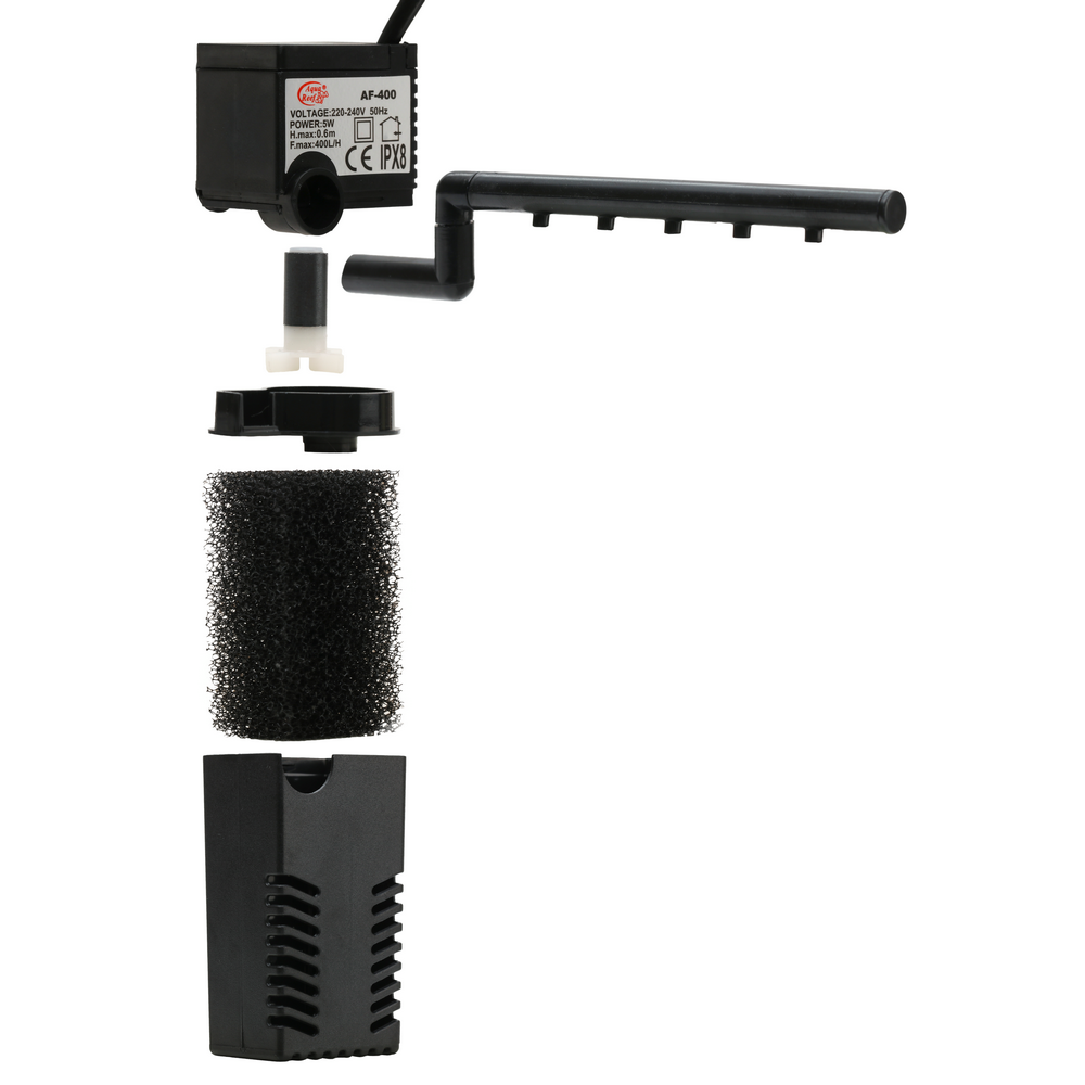 Aqua Reef AF - 400 - фильтр помпа для аквариума 5Вт, 400 л/ч (30-40л) 141512 - фото 33339