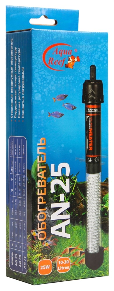 Aqua Reef AN-25- автоматический нагреватель для аквариума 25Вт 140874 - фото 33355