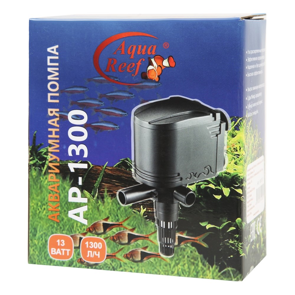 Aqua Reef AP - 1300 - Циркулятор-помпа на 200-300 л, 18 Вт, 1300 л/ч, h 120см 149051 - фото 33387