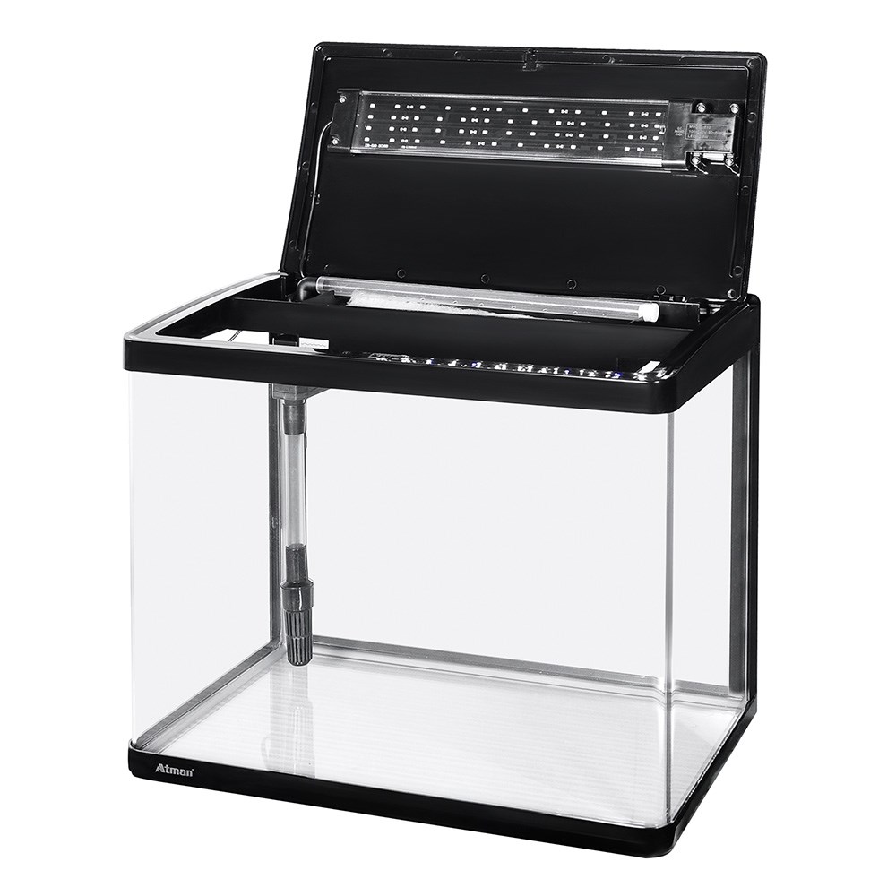 Аквариум Atman XR-510 черный, 65 литров, 51х30х43см,с LED светильником и фильтром ATM-XR-510B - фото 33602