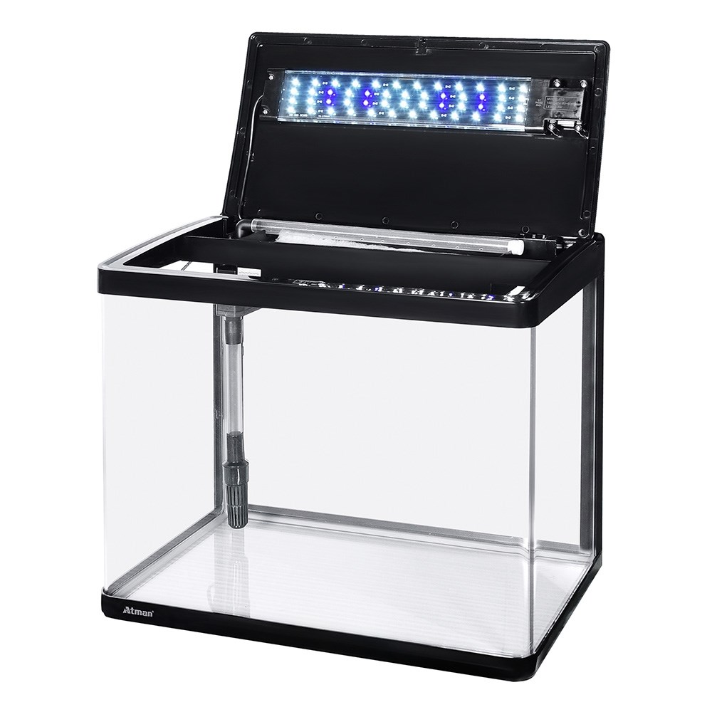 Аквариум Atman XR-510 черный, 65 литров, 51х30х43см,с LED светильником и фильтром ATM-XR-510B - фото 33603