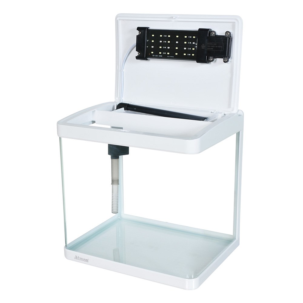 Аквариум Atman XR-320 белый, 25 литров, 32х24х32см,с LED светильником и фильтром ATM-XR-320W - фото 33608