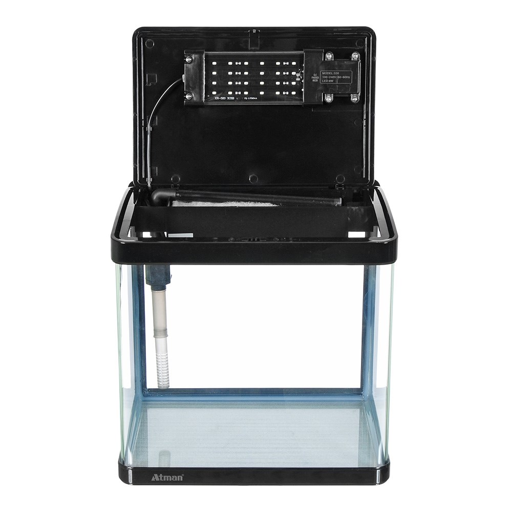 Аквариум Atman XR-320 черный, 25 литров, 32х24х32см, с LED светильником и фильтром ATM-XR-320B - фото 33612