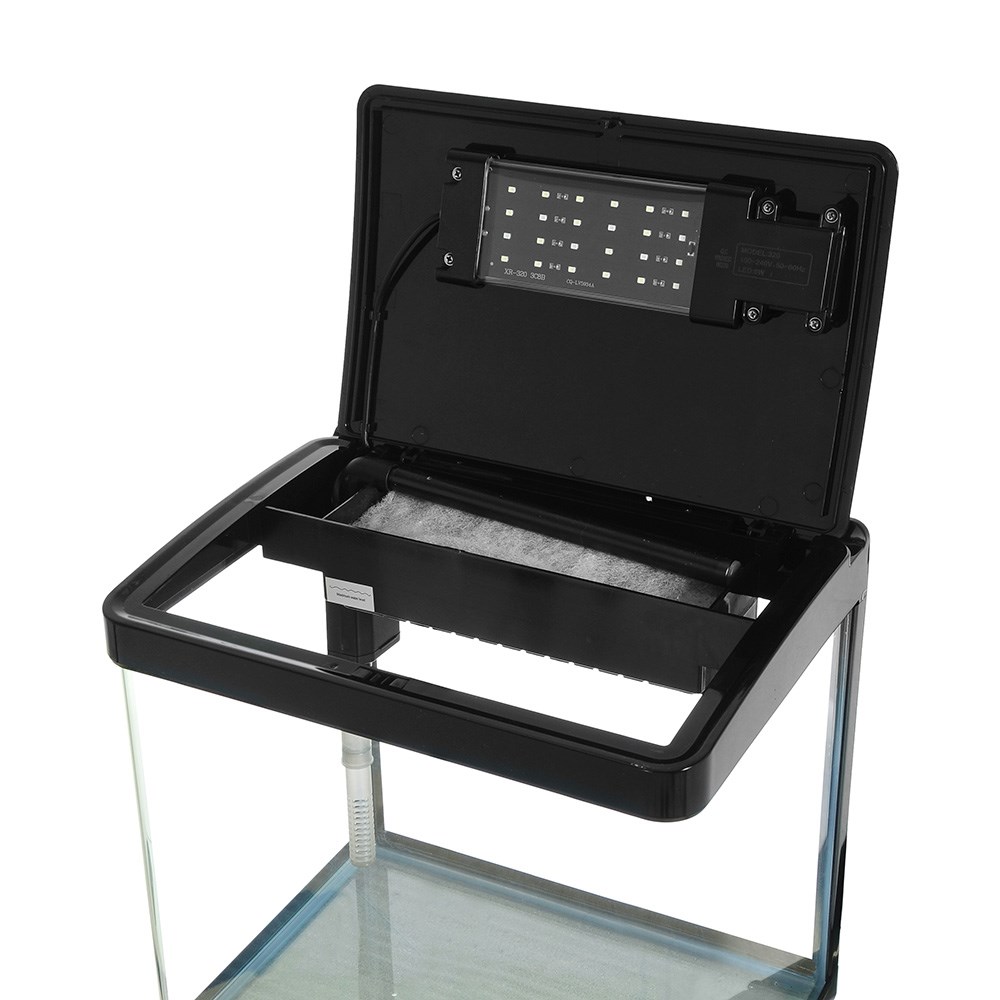 Аквариум Atman XR-320 черный, 25 литров, 32х24х32см, с LED светильником и фильтром ATM-XR-320B - фото 33616