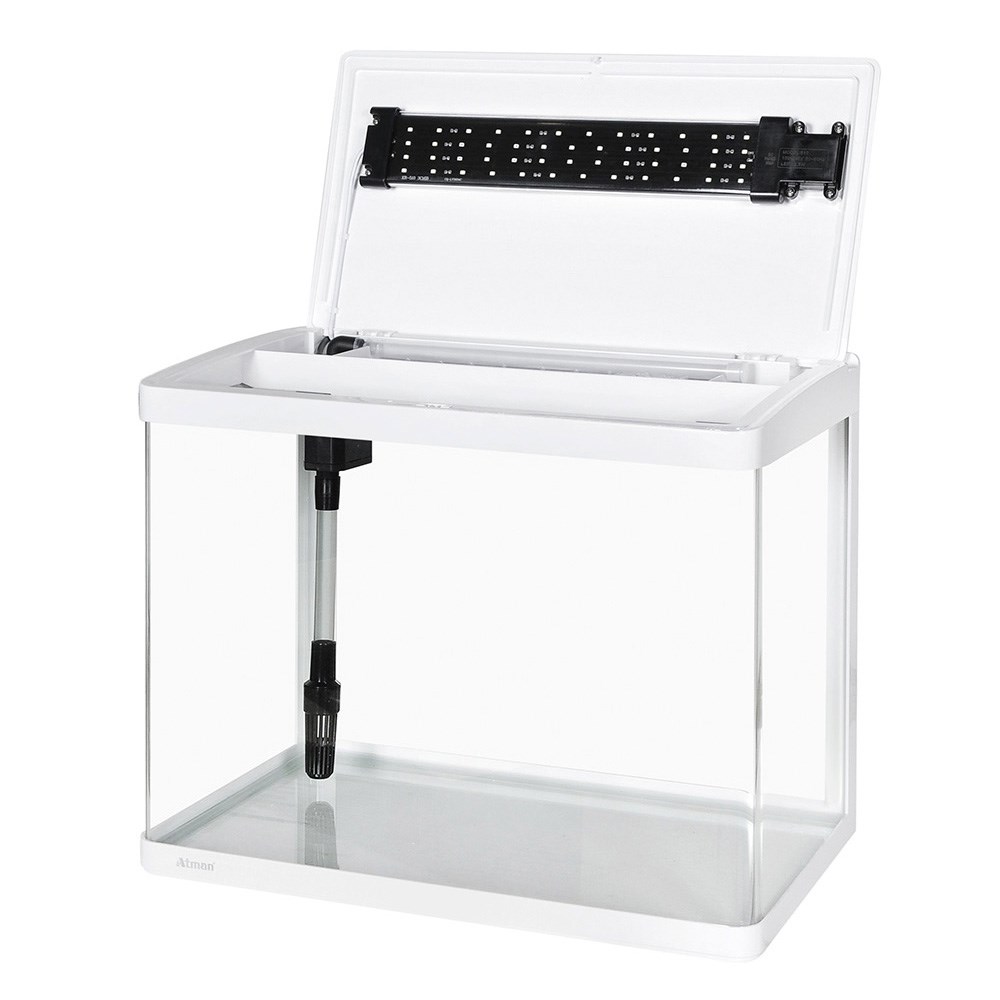 Аквариум Atman XR-510 белый, 65 литров, 51х30х43см, с LED светильником и фильтром ATM-XR-510W - фото 33631