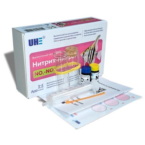 UHE NO2/NO3 test - тест для определения концентрации нитритов и нитратов в воде (на 60 измерений) UNO - фото 33679