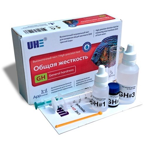 UHE GH test - тест для определения общей жёсткости (GH) воды UGH - фото 33684
